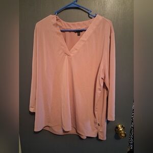 Banana Republic Blush V-Neck Blouse